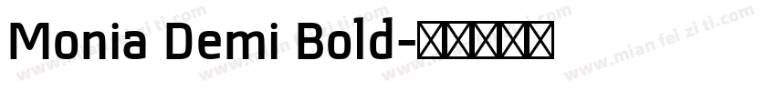 Monia Demi Bold字体转换